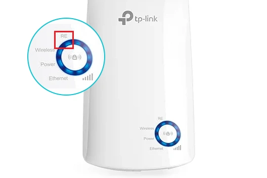 Verify LED status on the extender